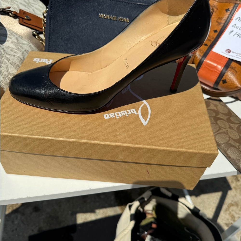 Christian Louboutin Black and Red Heels size 41